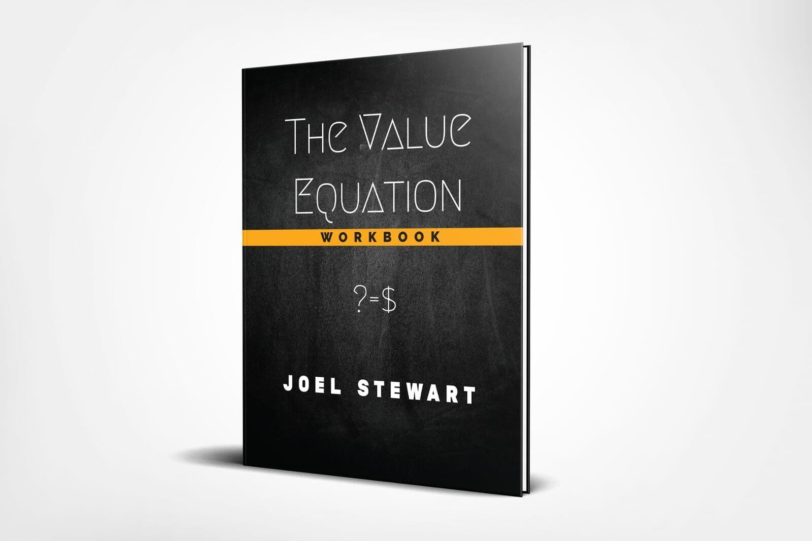 Image of The Value Equation workbook. Links to product listing on Amazon